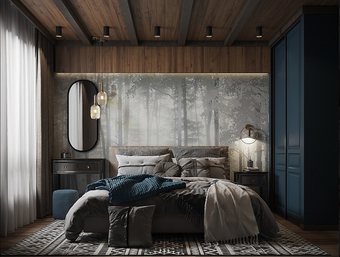 30+ mẫu thiết kế phòng ngủ màu xanh dương siêu đẹp - Ảnh 5